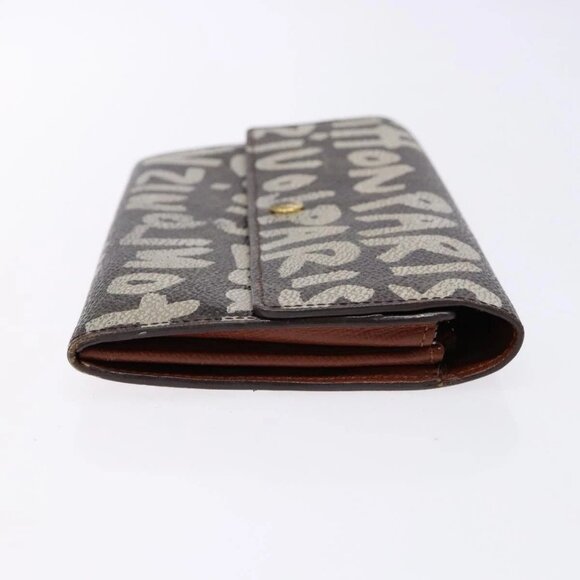 LOUIS VUITTON Monogram Graffiti Porte Monnaie Credit White M92189 LV Auth 141190 - Picture 6 of 16